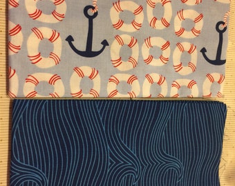 1/2 yd x 2 Ana Davis by Blend fabrics, True Blue