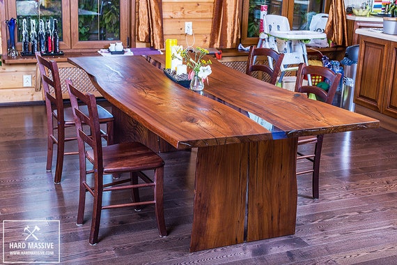 LIVE EDGE TABLE River table live edge Wood epoxy table