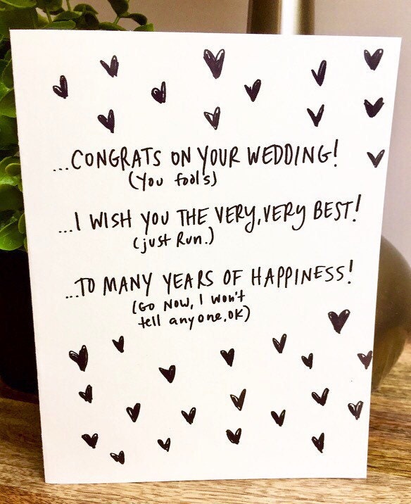 wedding card unique wedding card funny wedding card
