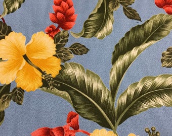 SALE! Uphoplestery Hawaiian Print Canvas (Yardage Available)