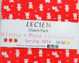 Minny Muu 2.5" mini charm pack Spring 2016 Lecien - mini calico prints for child or baby quilt