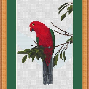 parrot cross stitch graph