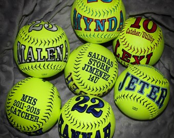 Customized Softballs & Baseballs