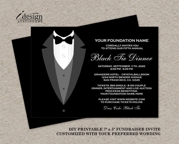 Black Tie Event Invitation 4