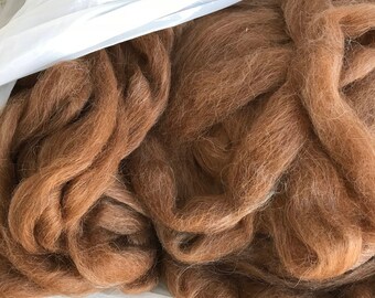 Llama Spinning Fiber - Brown Roving - Diego - Minnesota Grown