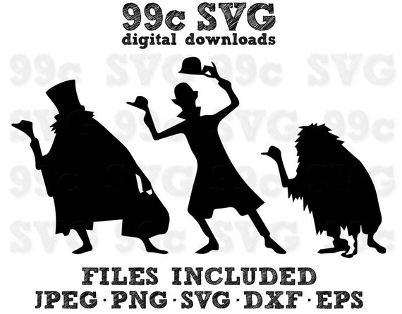 Hitchhiking Ghosts Disney SVG DXF Png Vector Cut File Cricut