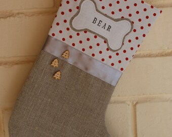 Pet christmas stocking - personalized