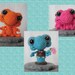 Digital PDF Miniature Frog Crochet Pattern in TWO sizes Sinker Babies Series