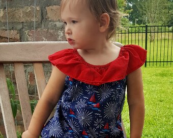 PDF Pattern - Ruffle Romper - Babies/Toddlers - Sizes NB to 5/6T - Instant Download - Photo Tutorial