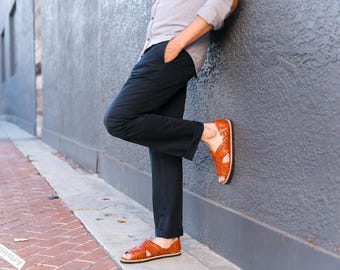 Men's Mexican Sandals - Pachuco Style - Authentic Leather Huaraches