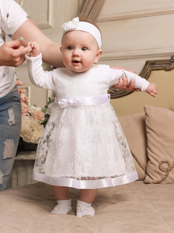 baptism dress infant girl