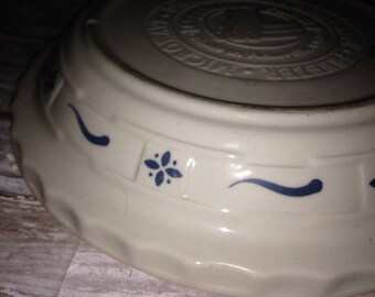 Pie Plate,White and Blue Pie Plate