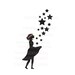 Flower Girl stars SVG PNG DXF digital file