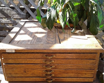 Oak Watchmakers Cabinet, Jewelry Storage, Craft Storage