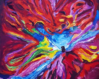 large original oil painting art wall art abstract painting canvas art