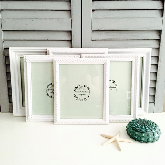 8x10 White Picture Frames Set Custom Ornate Picture Frames