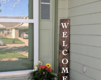 Custom Welcome Sign for Front Porch, Custom wood sign, wood sign, custom wooden sign, wooden sign, wood welcome sign, welcome sign, custom