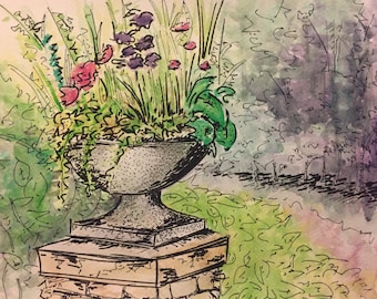 Brooklyn Botanic Garden - 8x10 Watercolor