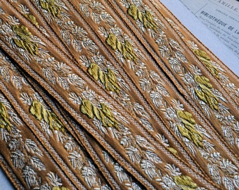 Vintage embroidered trim, made in France, 1980s