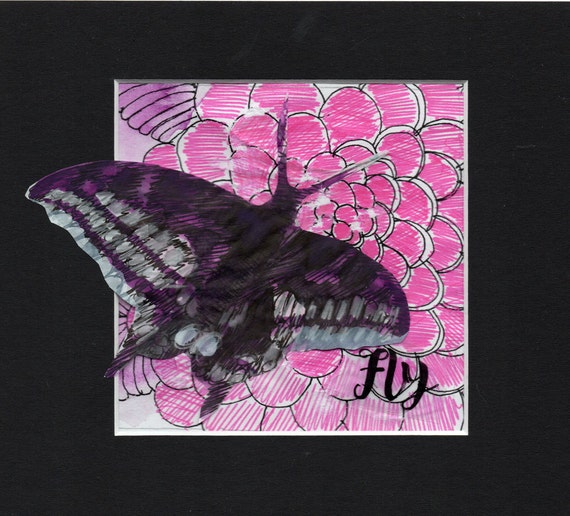 Fly: Inspirational Butterfly Wall Art Original Butterfly Wall
