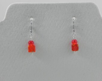 Millefiori glass earrings