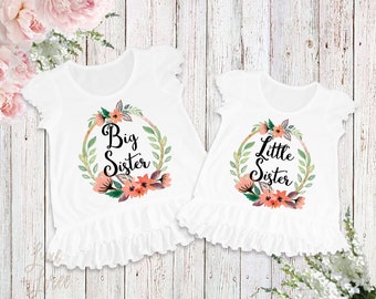 Big Sister Shirt Little Sister Shirt Set, Big Sister Little Sister Outfit, Big Sister Shirt, Little Sister Bodysuit, Sisters Set,Sibling set
