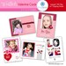 Valentines Custom Photo Cards WALLET Size - Photographer Templates