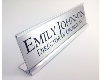 Engraved name plate | Etsy