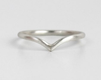 Silver Bird Ring, Seagull, Stacking Ring in Sterling Silver or Gold