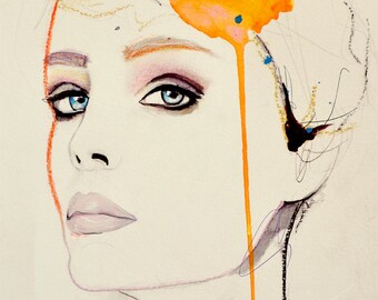 Orchid - Fashion Illustration Art Print