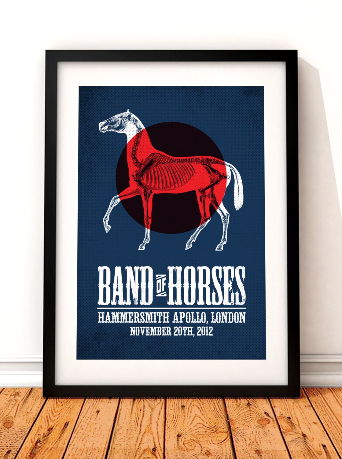 Band of Horses concert poster gig poster art music inspired