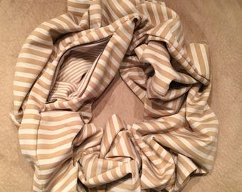 The Traveling Scarf - Striped Camel (Short)