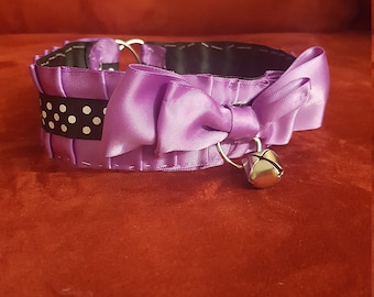 BDSM/DDLG/PETPLAY Lilac Pleated Collar