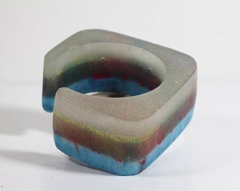 AS_80, resin bangle, statement jewelry, resin bracelet, violet bracelet, italian jewelry, handmade in italy,