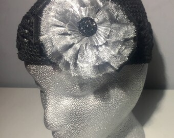 Black Crochet Beanie