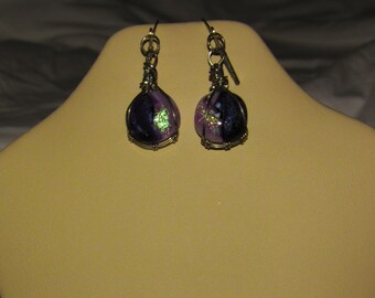 Dichroic Glass Earrings