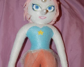 fan made steven universe inspired plush pearl