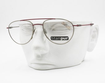 Silhouette M 7215/40 aviator eyeglasses frame TITANPUR material, New Old Stock 1990s