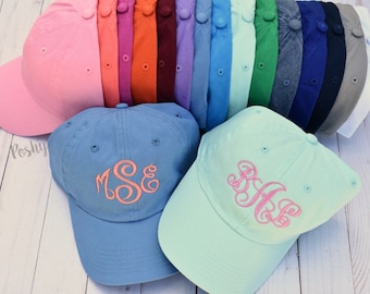 Monogram Hat, Monogrammed Baseball Hat, Womens Hat, Monogrammed Hat, Monogrammed Cap, Womens Baseball Cap, Bridesmaids hats, Bridesmaid gift