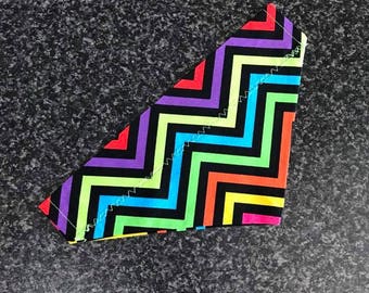 Rainbow Zigzag Dog Bandana
