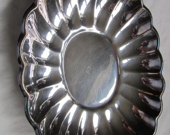 Silver plated serving dish