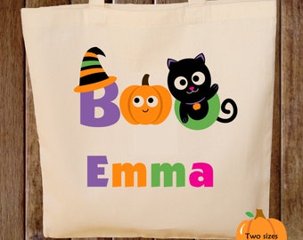 Trick or Treat Bag Halloween Tote Bag Trick or Treat Bag