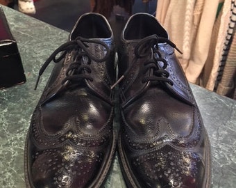 Men Black Oxford Shoes Size 8