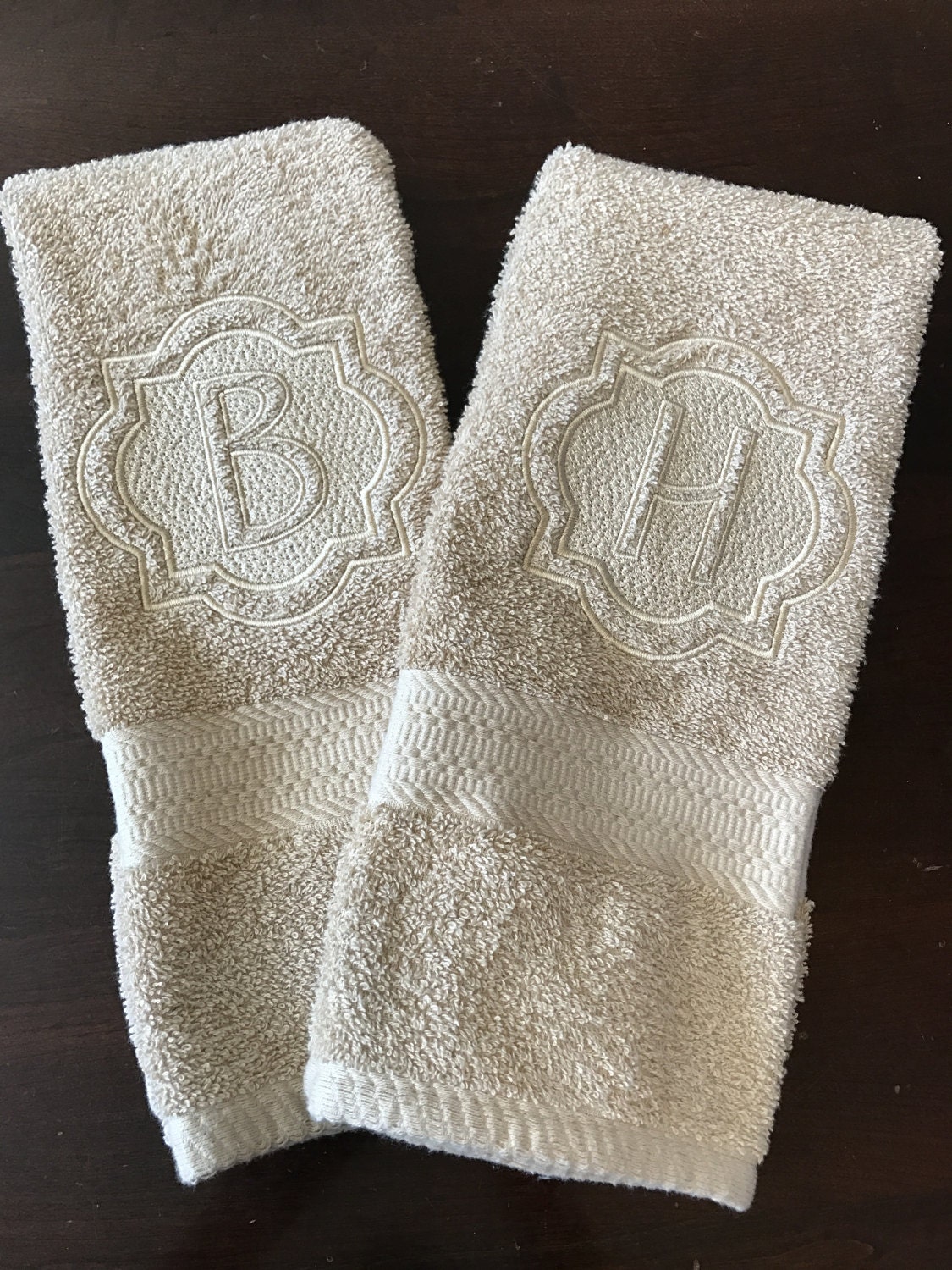 Monogrammed Hand Towel Initial Hand Towel Decorative Towel   Il Fullxfull.1142980514 1tan 