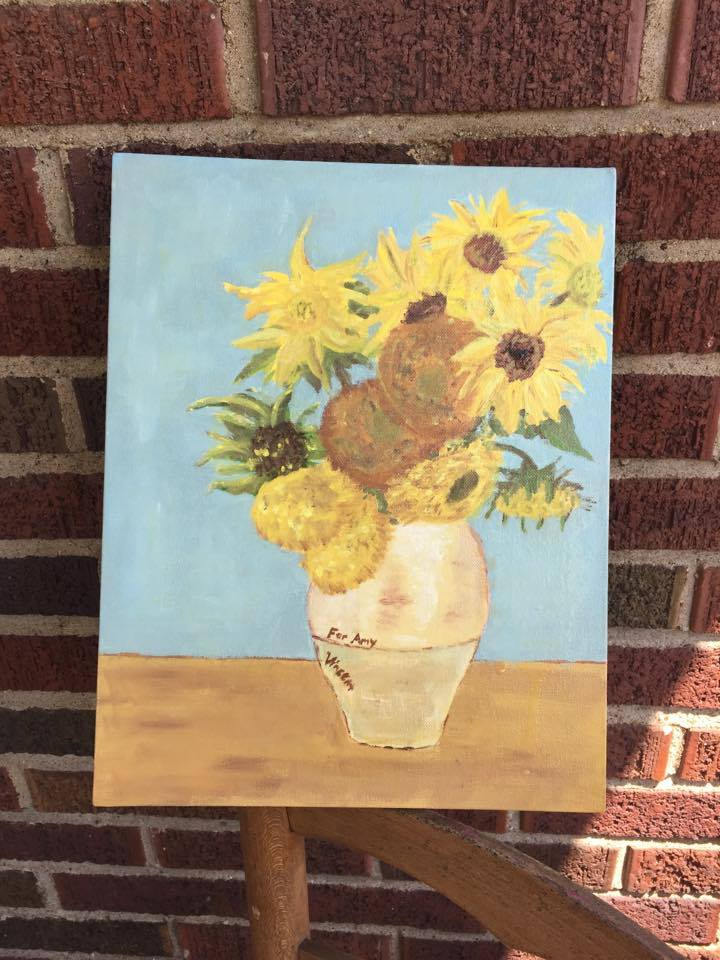 Van Gogh Sunflower Painting Doctor Who For Amy
