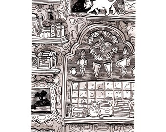 Inktober Original Illustration - Oct 10 2017