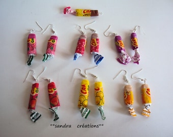 pair earrings candy caram'bar * choice *.