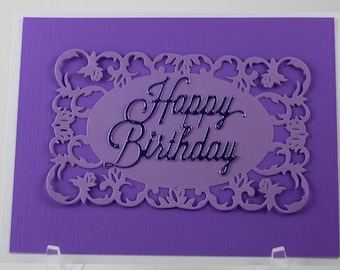 Ultra Violet Birthday Card