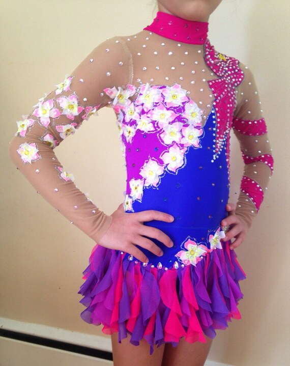 Robe De Patinage Artistique COYI - Personnalisable Rose Pour Filles Et Femmes - Tenue De Performance