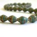 Paper Beads - Paper Bead Jewelry Supplies - Hand painted - Lot of 32 - #1811